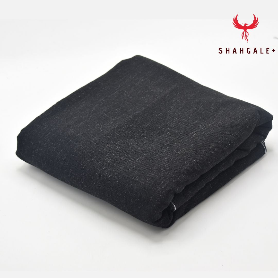 Charsadda Khamta Kaddar Khadi Suits (Malesha Black Color)