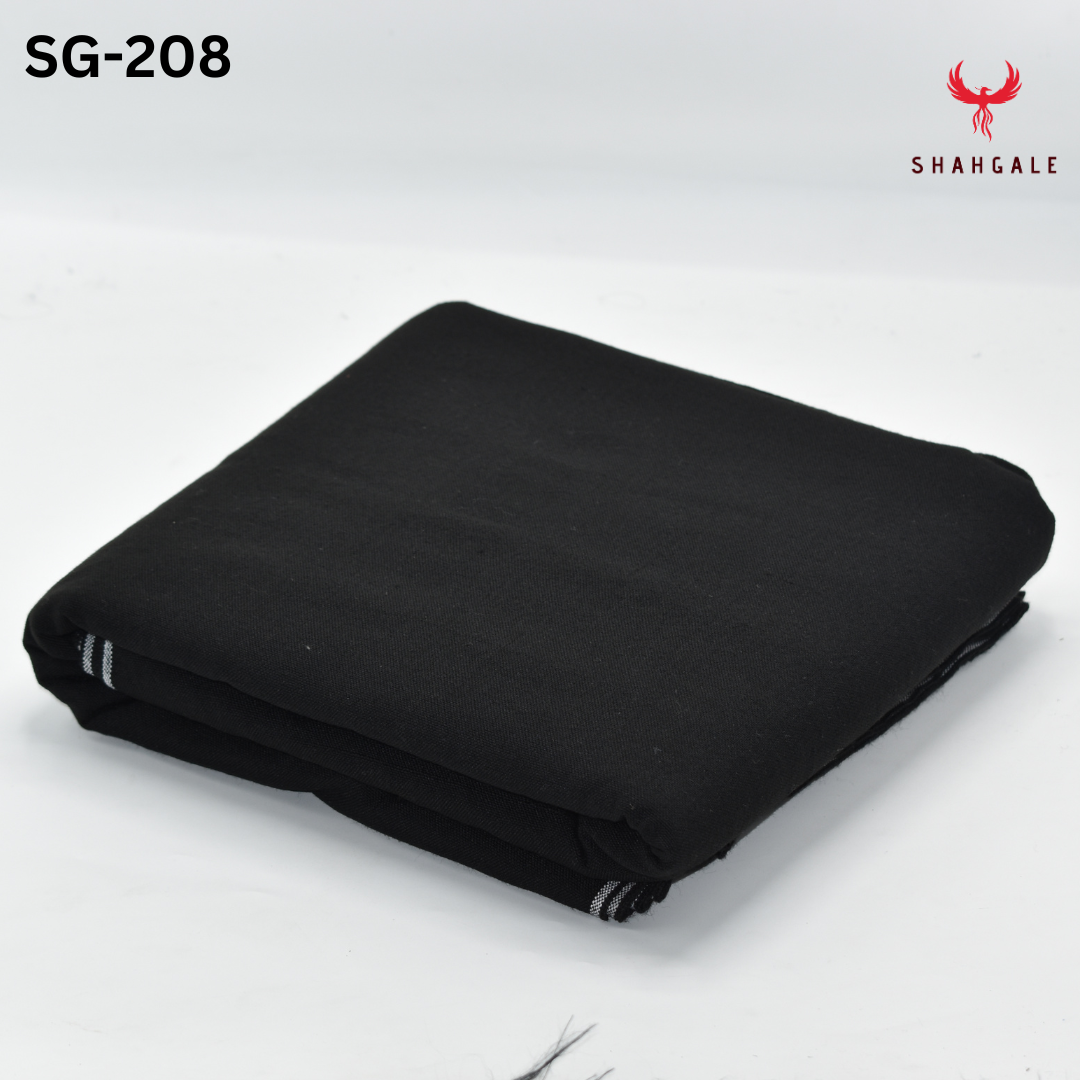 Charsadda Khamta Kaddar Khadi Suits (Black Color)