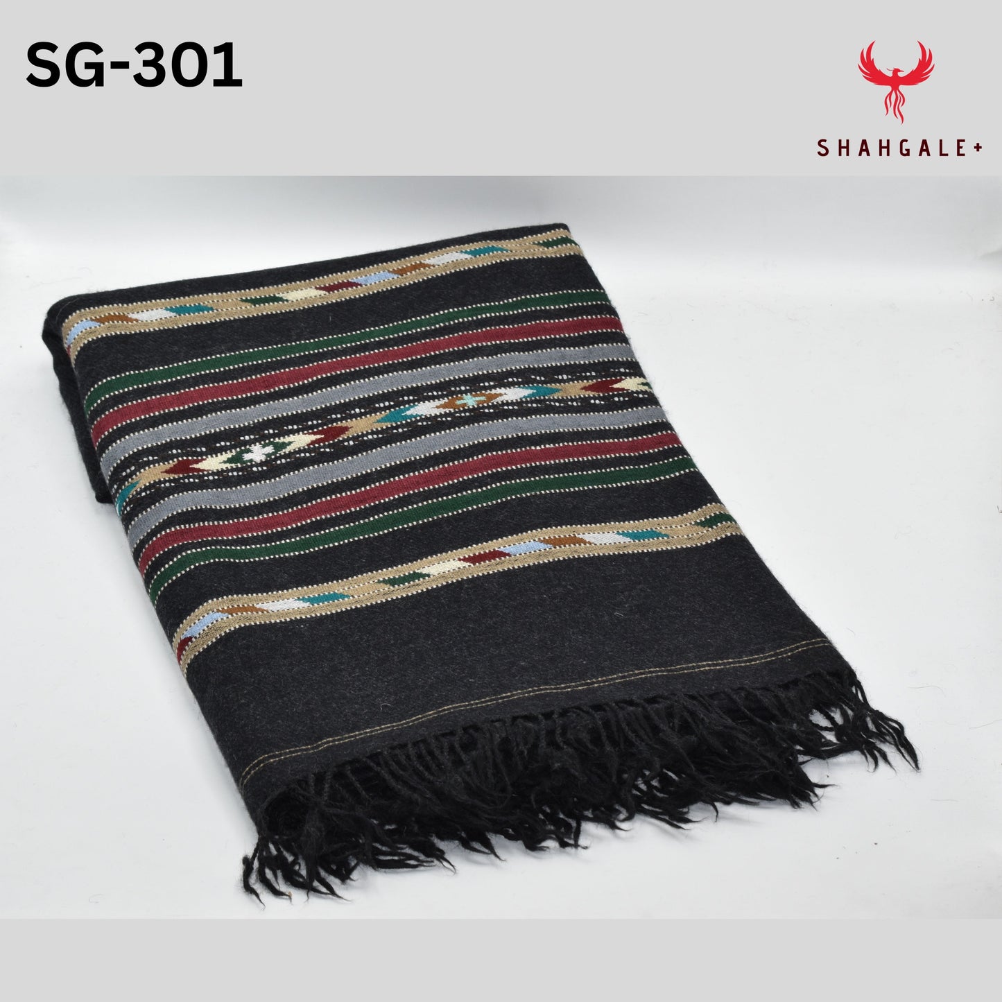 Salam pur Shawl (Angoori Black)