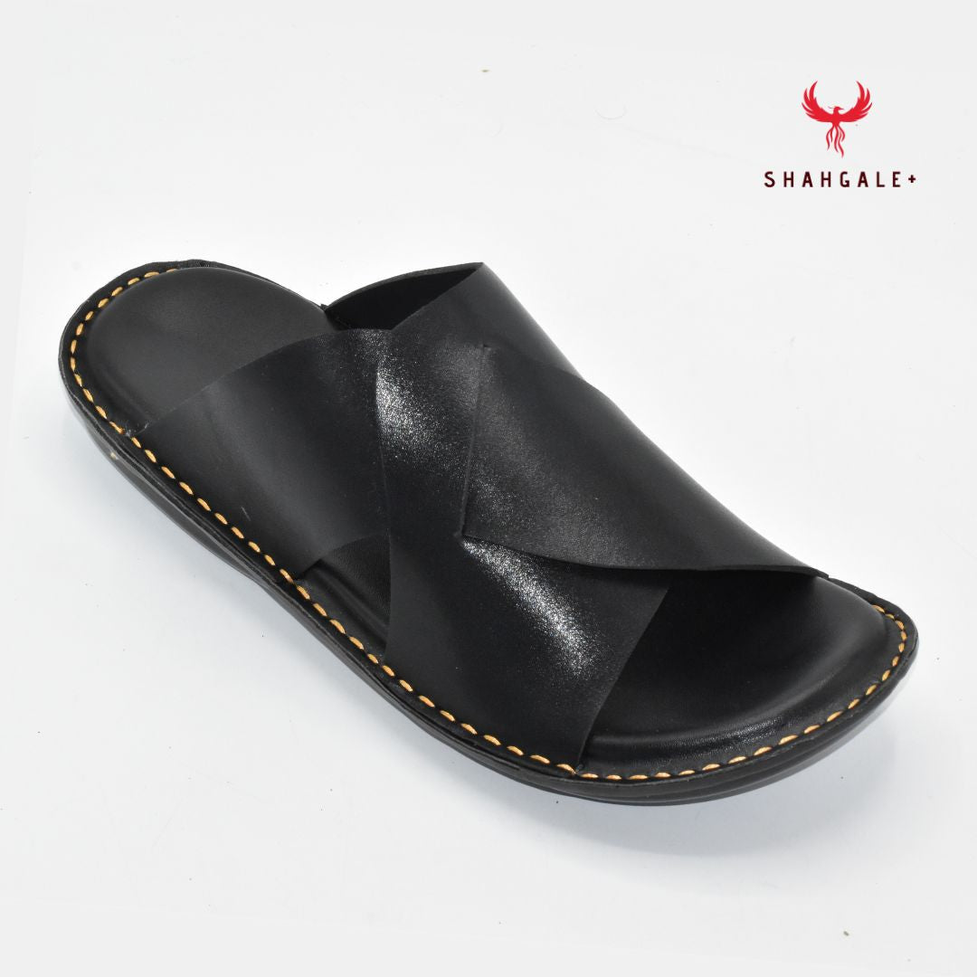 Handmade soft slipper ( Black )