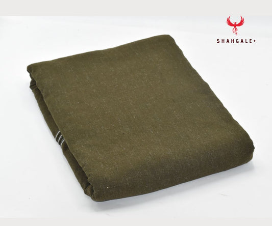 Pure Pashmina Charsadda Khamta Kaddar Khadi Suits (Mehindi)