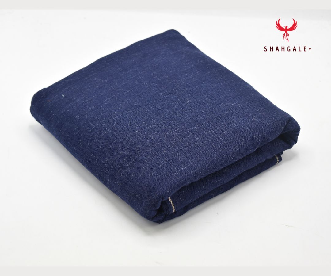 Pure Pashmina Charsadda Khamta Kaddar Khadi Suits (Blue)