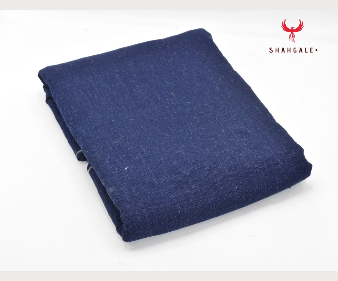 Pure Pashmina Charsadda Khamta Kaddar Khadi Suits (Blue)