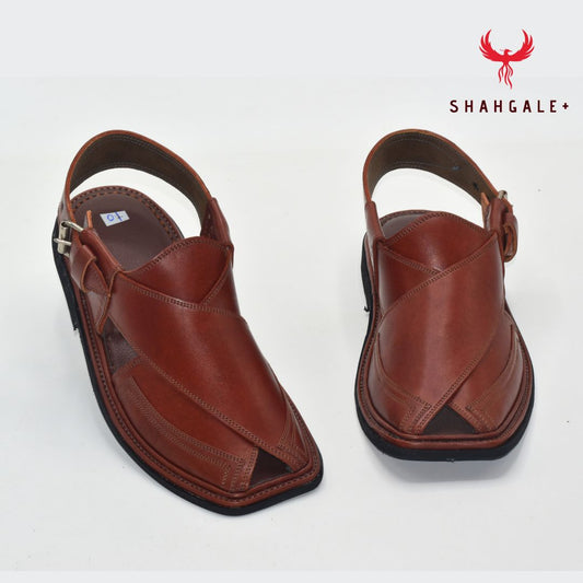 Takidar Peshawari Chappal (Brown)